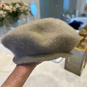 Beret by Hatrix, Taupe, Wool, Women’s Small